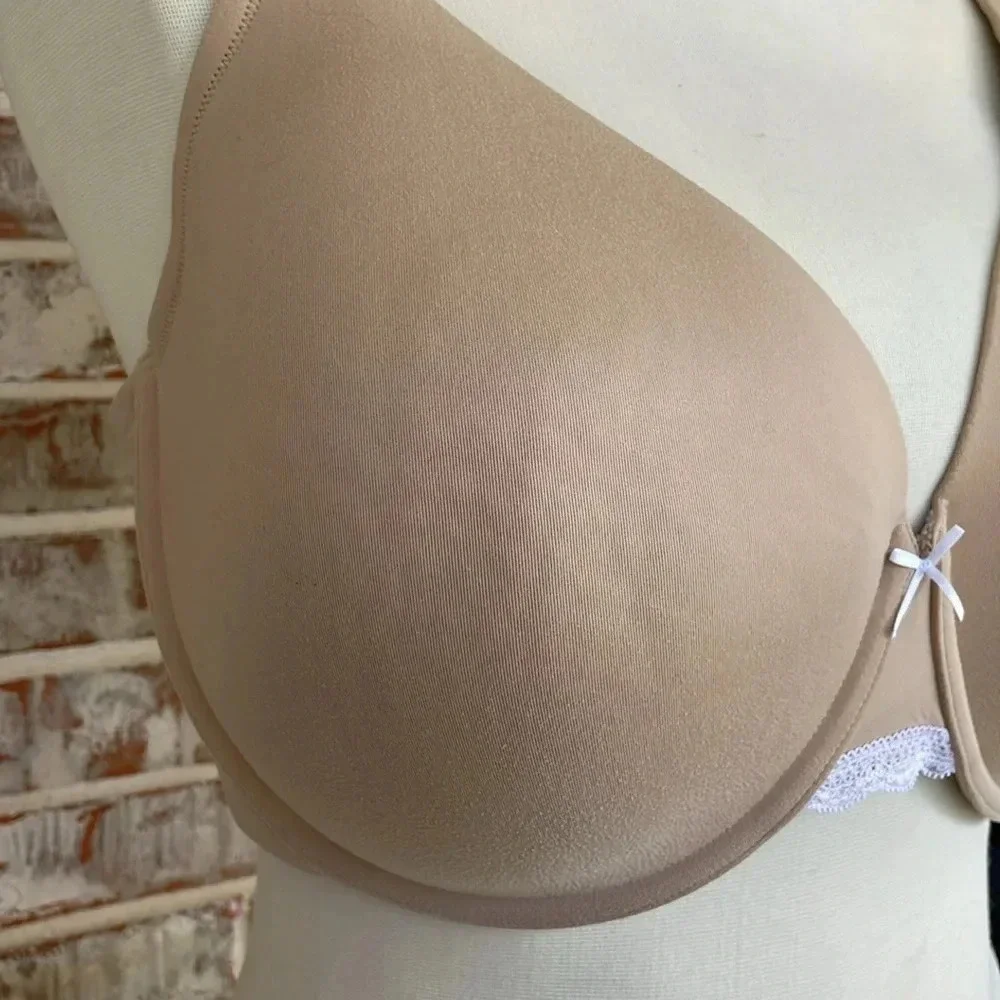 Cacique Tan Lightly Lined Full Coverage Plus Size Underwire Bra - Picture 4 of 11